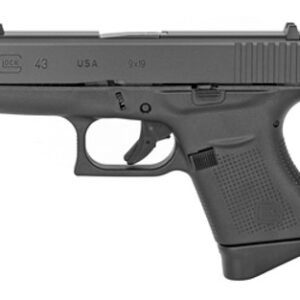 Glock 43X 9mm 3.39″ Black UR43509XFR