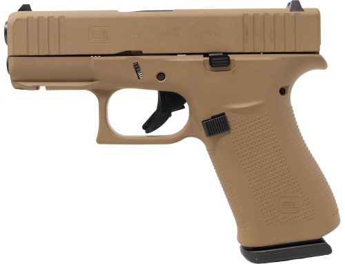 Glock 43X 9mm 3.41″ Davidsons Dark Earth 00863FRN