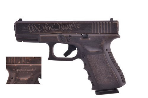 Glock 19 Gen3 9 mm Black WE THE PEOPLE PI1950203WTP
